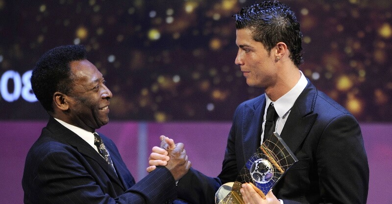 Cristiano Ronaldo emociona-se a falar sobre Pelé: ‘O carinho que sempre demonstrou por mim…’