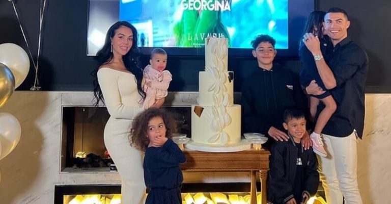 O ´pormenor’ preocupante na foto do aniversário de Georgina que preocupa fãs de Ronaldo