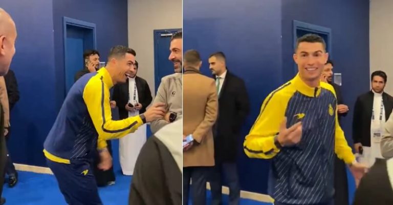 Cristiano Ronaldo e Pepa ‘partem o côco a rir’ e em bom português na Arábia (vídeo)